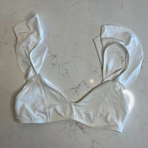 L*SPACE Harper Top in White, Size Small